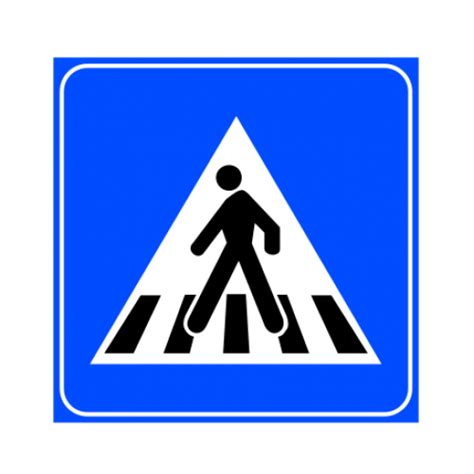 segnale di pericolo attraversamento pedonale