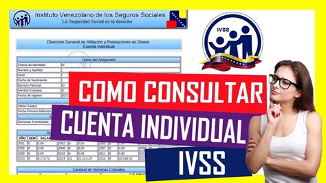 seguro social ivss cuenta individual consulta