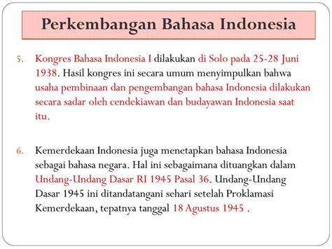 sejarah bahasa indonesia sebelum kemerdekaan