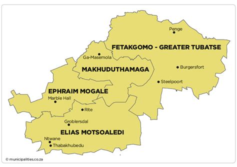 sekhukhune district municipality map