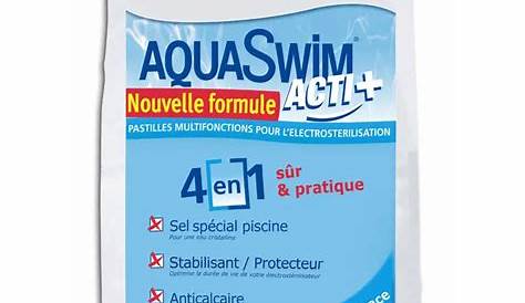 Sel de piscine pour électrolyse Aquaswim Acti + 4 en 1