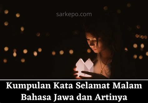 selamat malam bahasa jawa