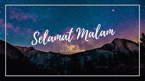 selamat malam meaning