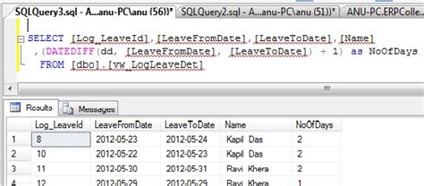 select all days between two dates sql server