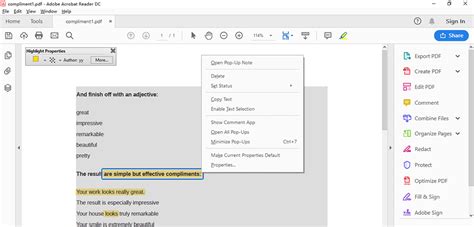 Select Highlight Tool Adobe Reader