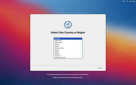 select region mac