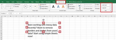 Select Text Box In Excel