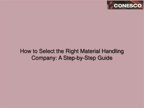 select the right material