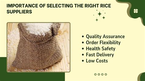 Selecting the right rice