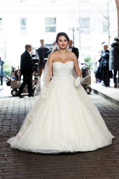 selena gomez wedding dress