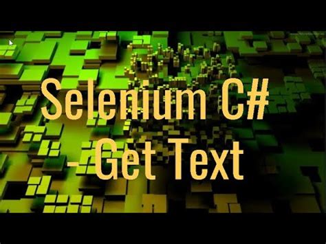 Selenium A Get Text