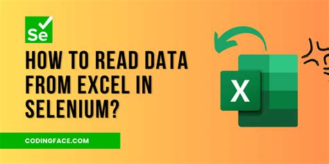 selenium code to read data from excel
