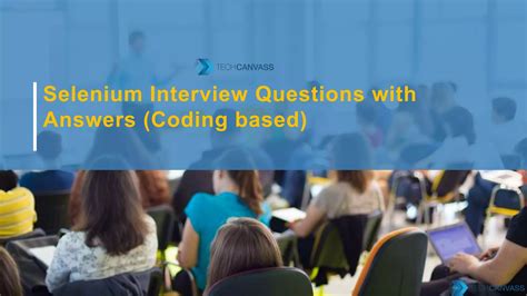 selenium coding interview questions and answers for experienced
