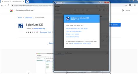 Selenium Ide Browser