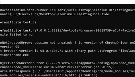 Selenium Ide Error Handling