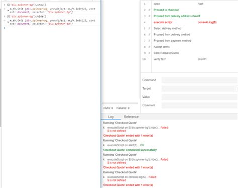 Selenium Ide Execute Script Variable