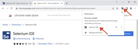 Selenium Ide Google Chrome