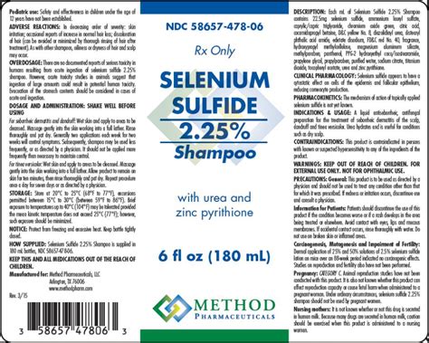 selenium sulfide shampoo side effects