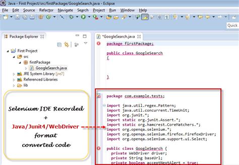 selenium webdriver example code in java