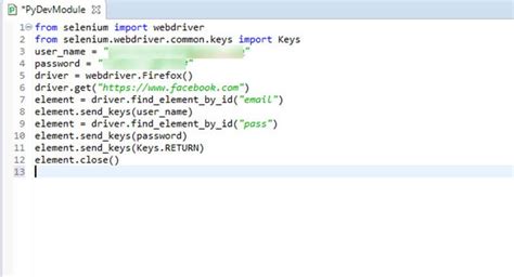 selenium webdriver example python