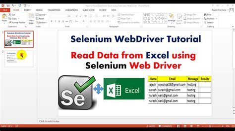 selenium webdriver read data from excel