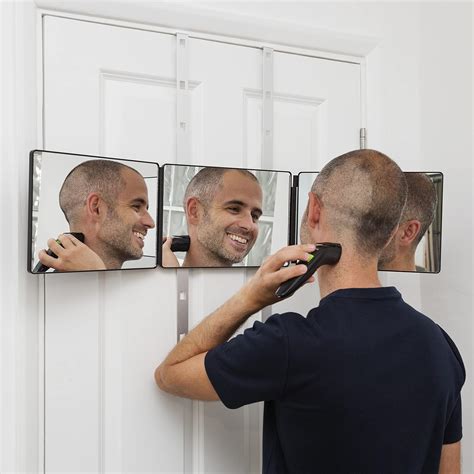Sywan 3 Way, 360 Degree Barber Makeup Mirror for Self Hair Cutting