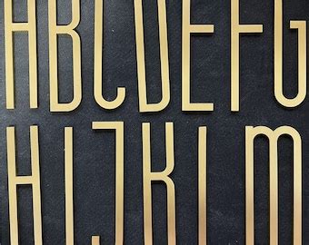 Self Adhesive Brass Letters