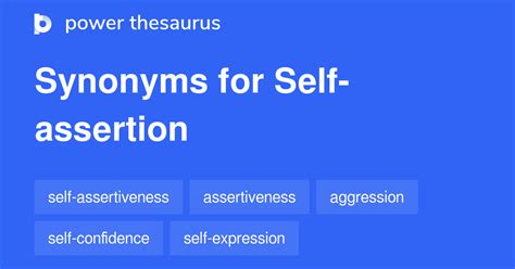 self assertion synonyms