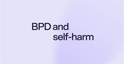 self care bpd