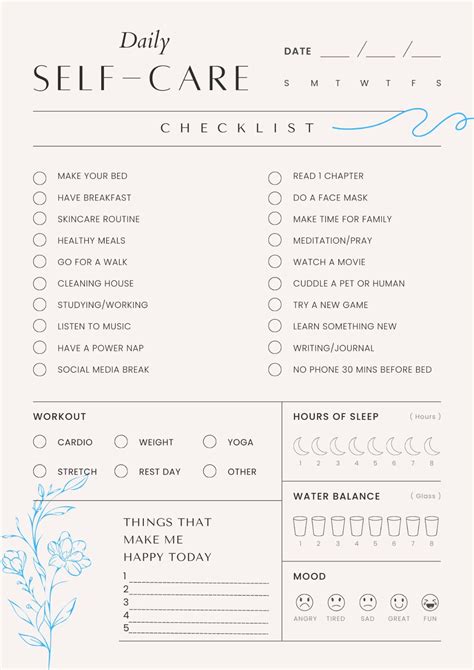Self Care Planner 2024