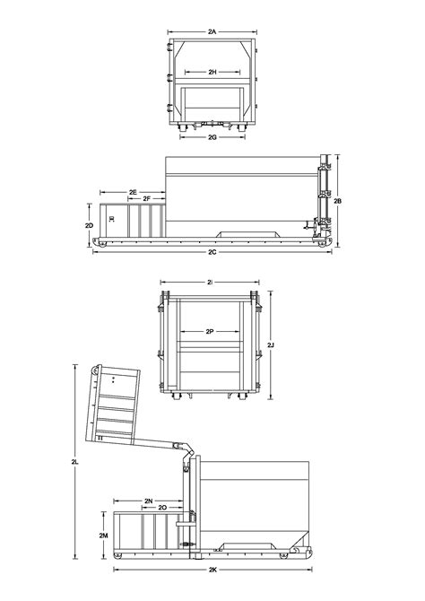 Self Contained Compactor Dimensions