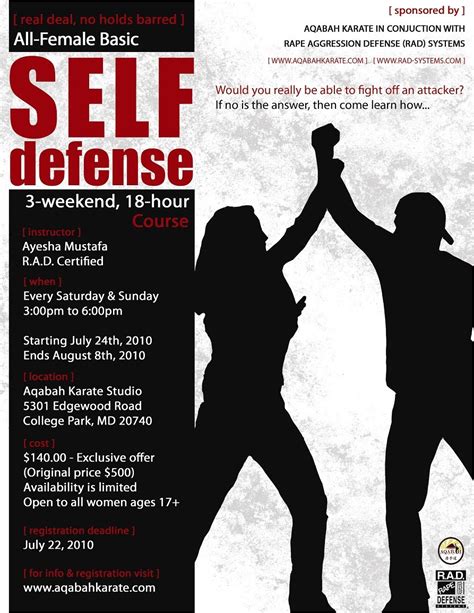 Self Defense Seminar Flyer