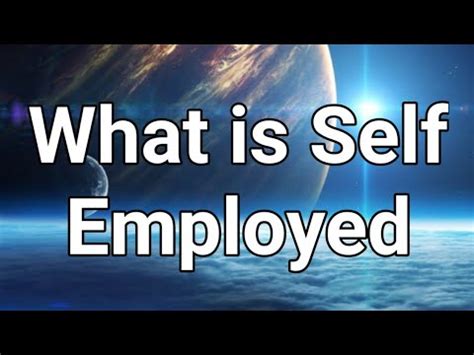self employed meaning in urdu with example pdf