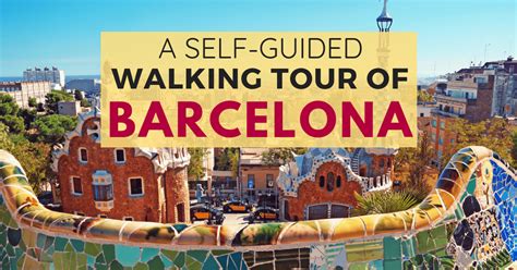 self guided walking tour barcelona spain