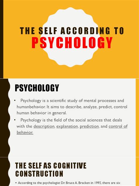 self in psychology pdf