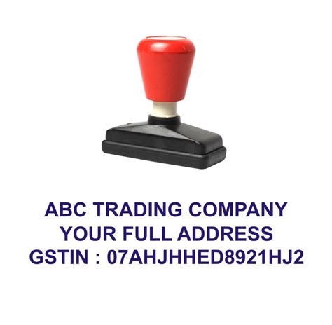 Self Ink Stamp Hsn Code