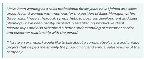 self introduction for interview questions