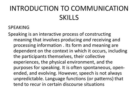 self introduction in communication skills