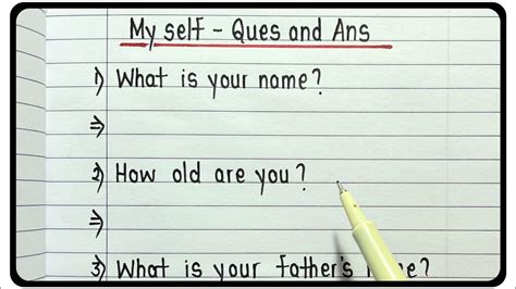 self introduction questions and answers class 9