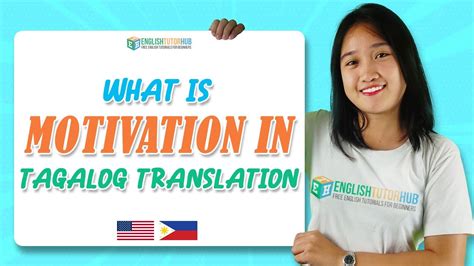 self motivation meaning in tagalog with example