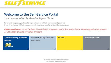 self service goodyear
