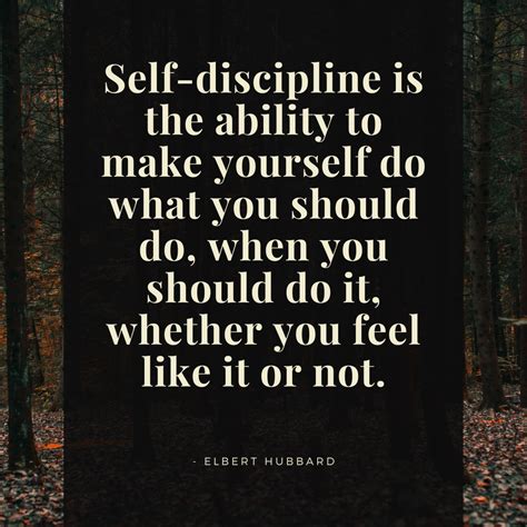 Image of self-discipline quote