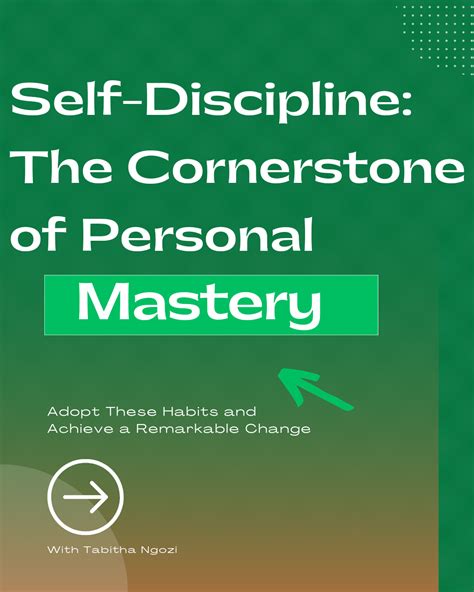 Self-Mastery and Discipline