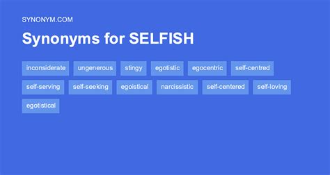 Selfish Has Another Name