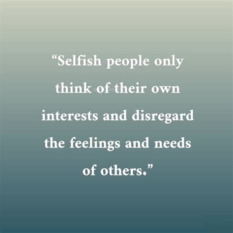 Selfish user quote