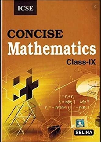 selina concise mathematics class 9 solutions