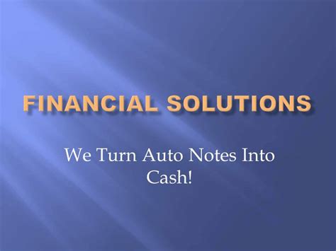 sell auto notes