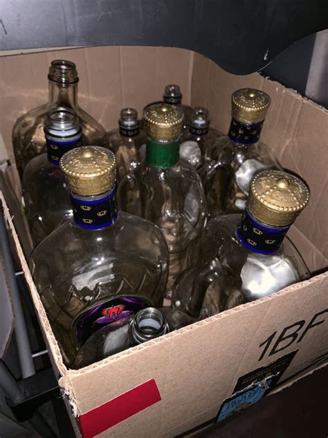 selling empty liquor bottles