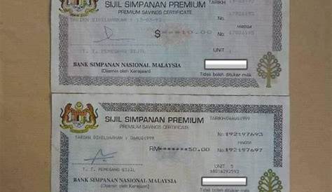 Bsn Malaysia Sijil Simpanan Premium - Permohonan Sijil