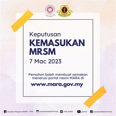 semakan kemasukan mrsm 2023